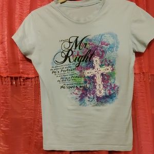 Baby blue bible verse tshirt